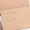 50pcs/Lot Rhodium Color Round Shaped Geometric Accessories Fit DIY Handmade Jewelry Making And Finding ► Photo 3/5