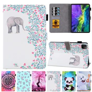 

For Apple IPad Pro 12.9 2020 Case Cartoon Elephant Leather Cover For Ipad Pro 12.9 inch 2020 4th Generation Tablet Cover Cases