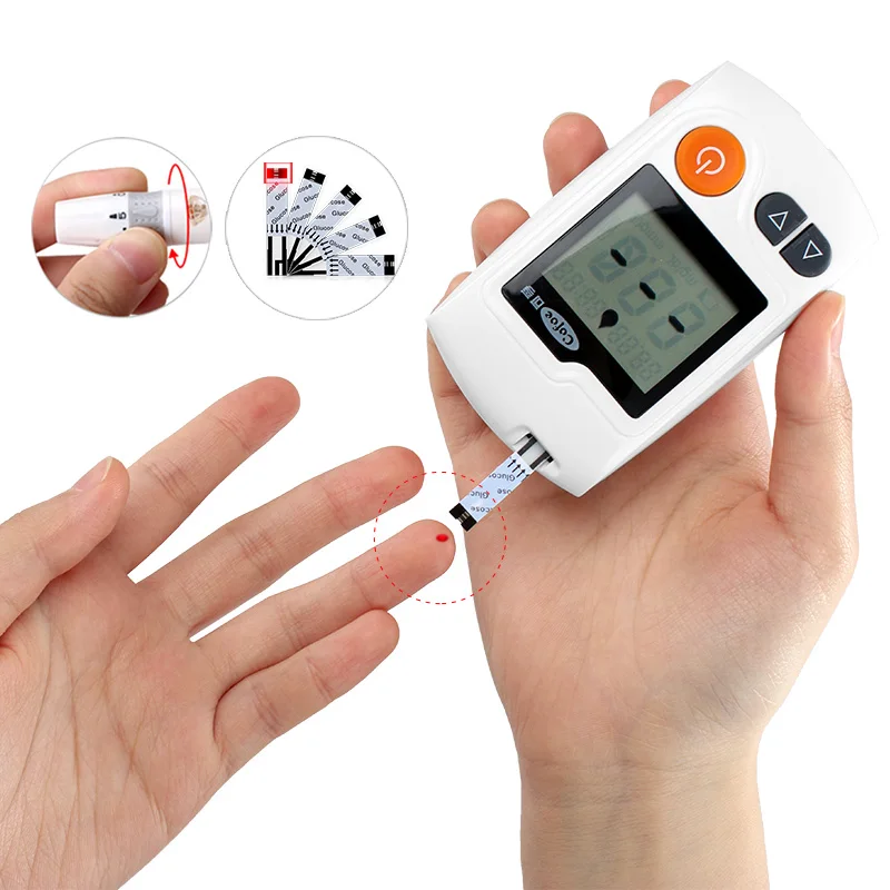 Cofoe Yili Blood Glucose Meter with 100pcs Test Strips&Lancets Needle Glm Medical Blood Sugar Monitor Glucometer Diabetes Tester