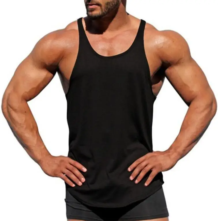Мужской жилет,, стрейчевый хлопковый спортивный мужской жилет для бодибилдинга, фитнеса