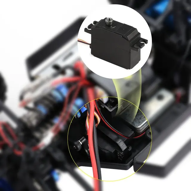 25g Plastic Servo Steering Gear Servo for 1/12 Wltoys 12428 12423 RC Car Truck Model Steering Part Accessories Micro RC Servo 4
