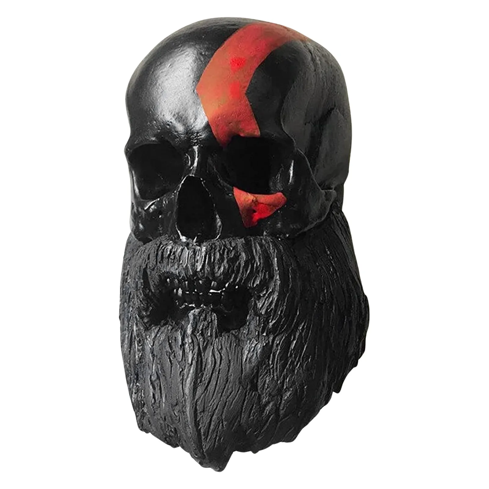 Porte Casque Moto Mural Tete De Mort, Artisanat Amovible En Résine Pour Décoration Murale En Forme De Tête De Fantôme, Skull Helmet Rack Resin Crafts Casquettes-Titulaire A