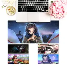 

Trend THE iDOLMSTER Fumika Sagisawa Gaming Mouse Pad Gaming MousePad Big Mouse Mat Desktop Mat Computer Mouse pad For Overwatch