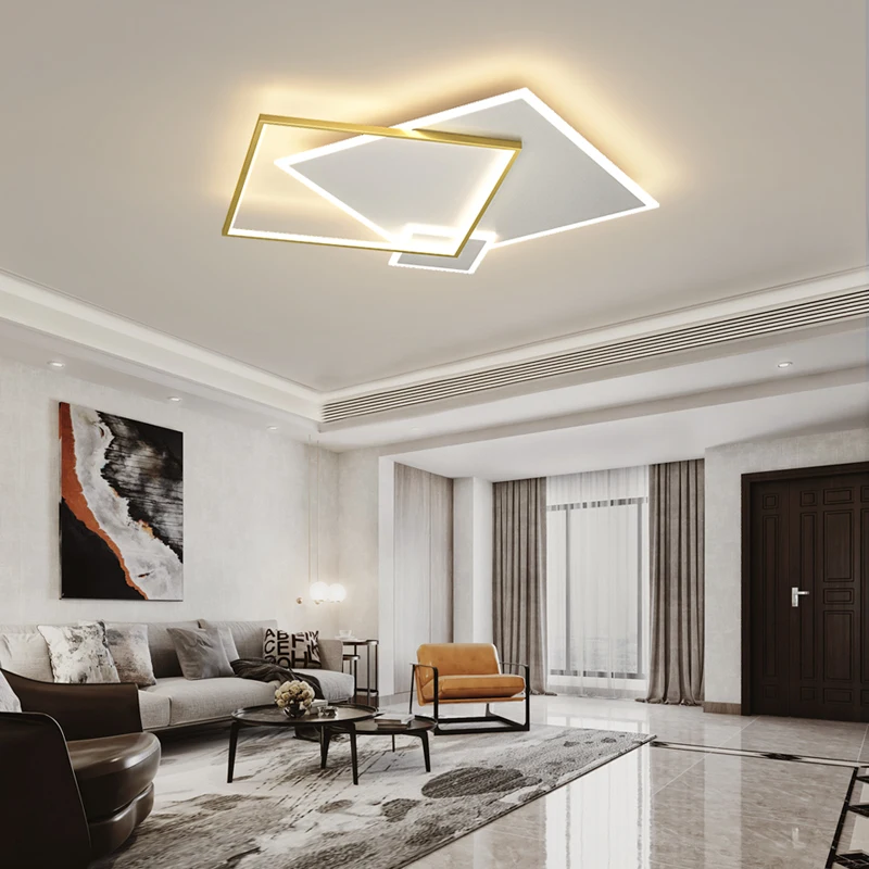

Modern Led Ceiling Light For Living room Dining room Bedroom study kitchen Home Decor Black White Ceiling Lamp Lighting Fixtures