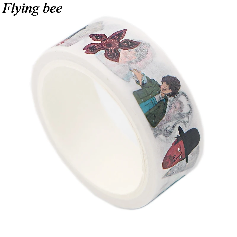 Flyingbee 6 шт./компл. с надписью ТВ шоу Friends(клейкая лента из сериала очень странные Бумага лента Washi Игра престолов стикер ленты вентиляторы gits X0639