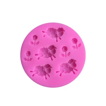 

Sheep Silicone Mold 3D Animals Candy Chocolate Fondant Molds DIY Baby Birthday Cake Decorating Tools Cupcake Cookie Baking Mould