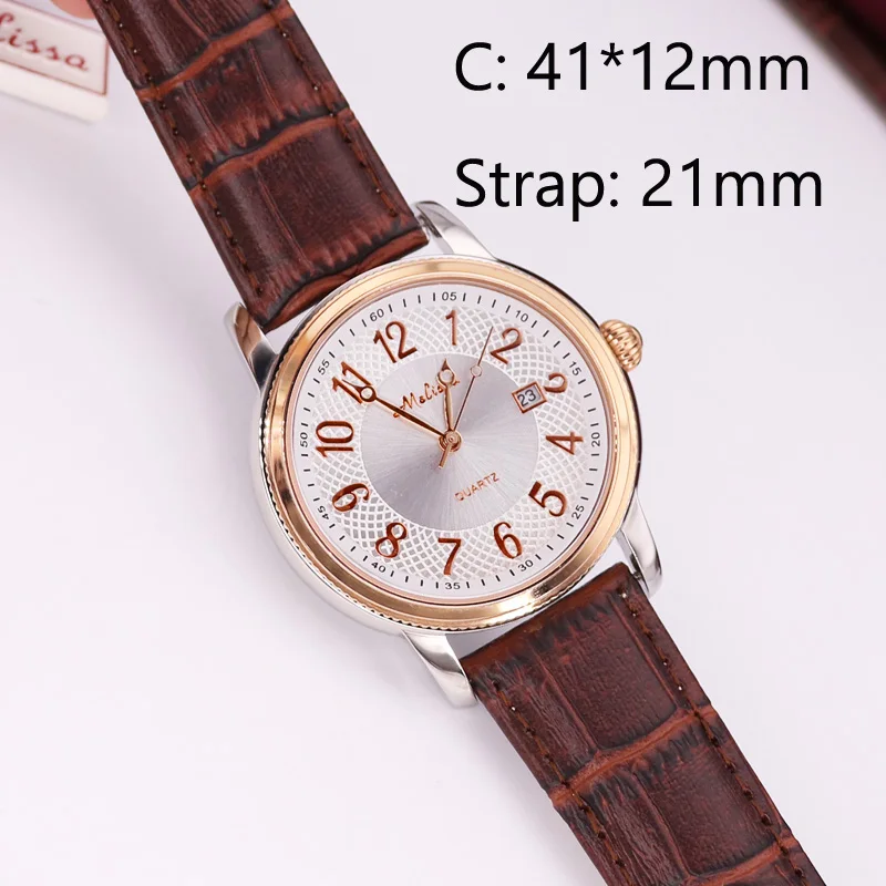C Rose Gold Brown Распродажа! Скидка реальные многофункциональные Мужские Женские часы все из нержавеющей стали зубец Установка кубический циркон кожаный браслет с кристаллами - Цвет: C Rose Gold Brown