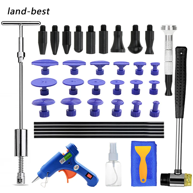 

Tools Paintless Repair Car Dent Repair Dent Puller Kit 2 in 1 Slide Hammer Reverse Hammer Glue Tabs Suction Cups Remov ice pit