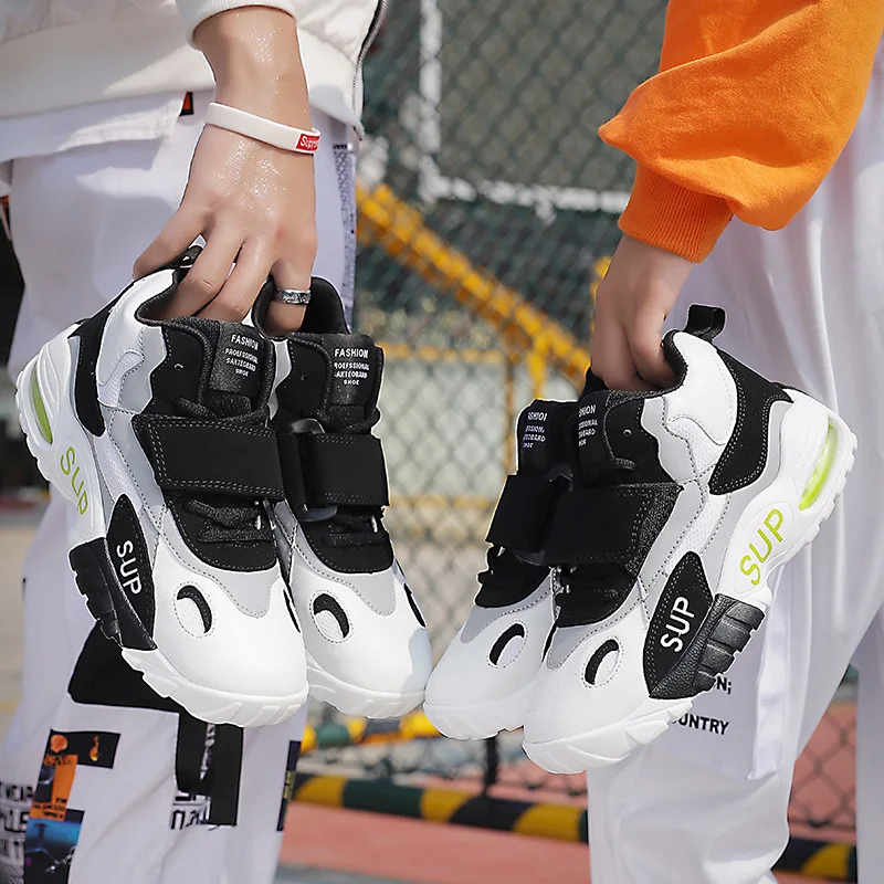 

Spring And Autumn Trend MEN'S SHOES Korean-style Dad Shoes Versatile Sports Shoe Male STUDENT'S Air Cushion Trendy Shoes Thick B