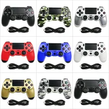 Kablosuz Bluetooth Gamepad uzaktan kumanda PS4 oyun denetleyicisi titreşim Joystick oyun klavyeler için PS 3 konsol WIN 7 8 10 adet