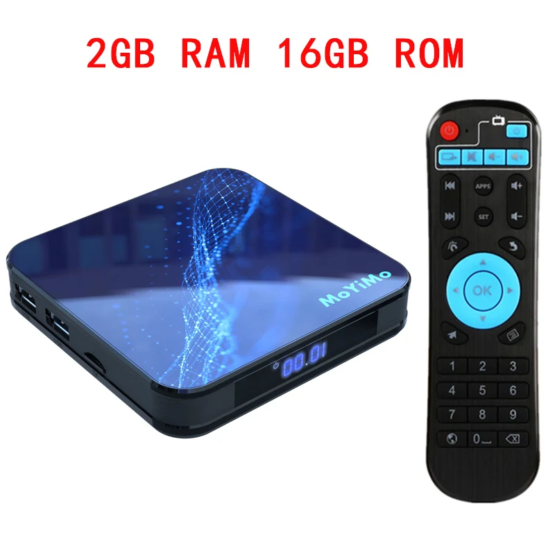 2G 16G Normal remote Android 9,0 Smart tv BOX MoYiMo-M5 RK3318 Четырехъядерный 4 Гб 64 Гб 4K 5G Wifi BT4.0 Google голосовой помощник Netflix Youtube телеприставка - Цвет: 2G 16G Normal remote