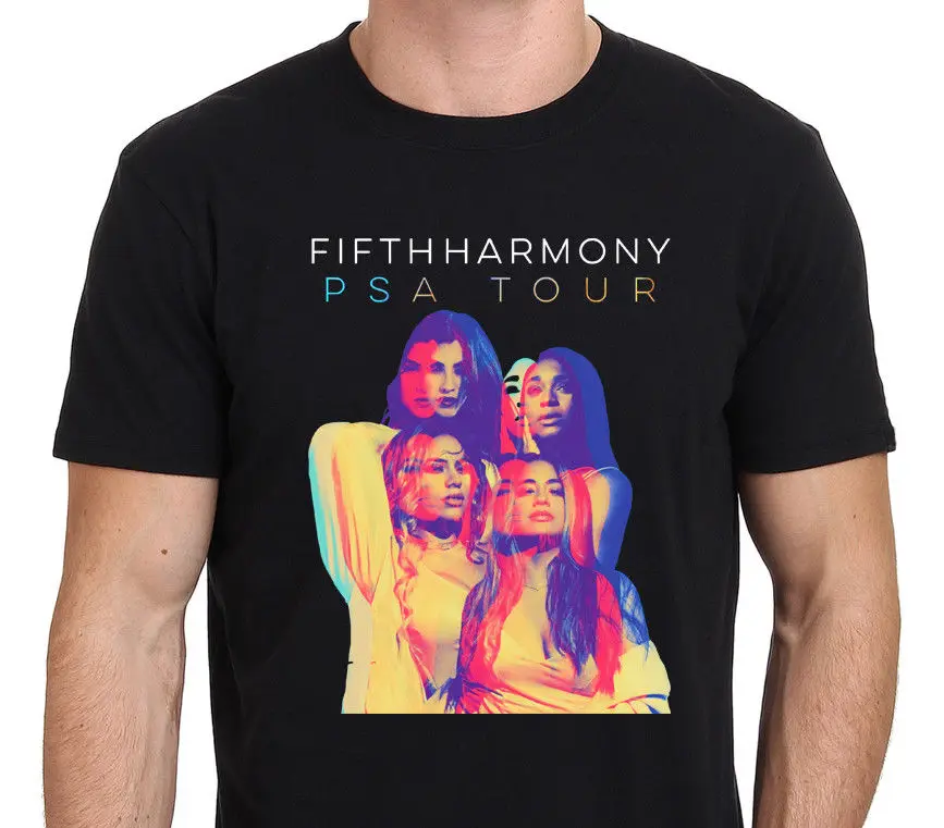 Fifth Harmony Psa Tour Футболка мужская Черная Размер S 4Xl 027667
