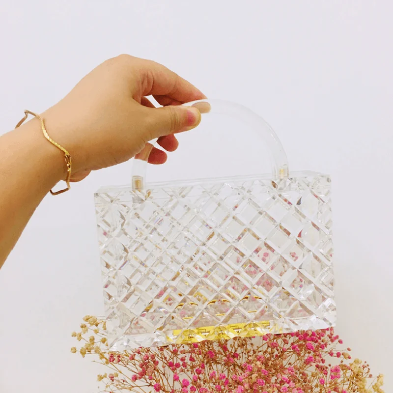 transparent box bag