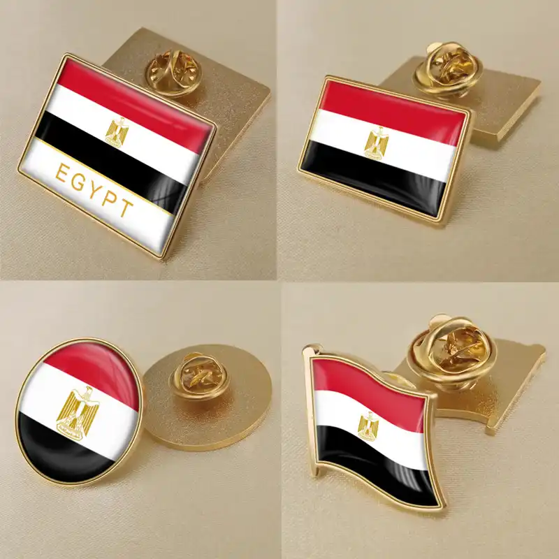 Lambang Mesir Peta Mesir Bendera Lambang Nasional Bros Bunga Nasional Lencana Pin Kerah Bros Aliexpress