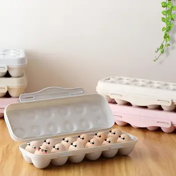 

15 Grid Egg Refrigerator Storage Box Portable Outdoor Anti-collision Egg Box Food Container Space Saver Home Organizer Gadgets