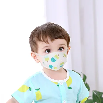

10pcs Pm2.5 Filter Baby Face Mask 6 Layers Mask Children Mouth Mask Face Cotton Masks Masks Anti-Dust Smoke Soft Comfortable