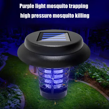 

New Solar Mosquito Killer LED Lamp Solar Light Power LED Pest Bug Insect Zapper Waterproof Easy Installation for Garden Lawn