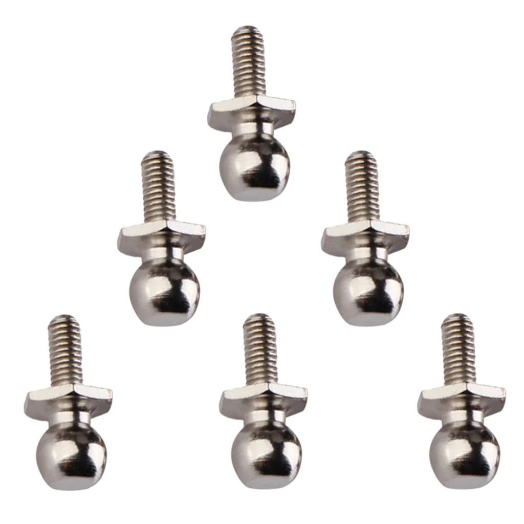6 Pieces 15x7mm 02038 Ball Head Screws for 1:10th HSP RC On-road Remote Controlled Car Truck