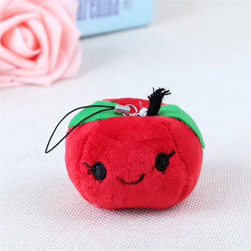 HANDANWEIRAN1Pcs Горячая мини фрукты плюшевые игрушки милые старшие PP Хлопок декоративные подвесные игрушки мальчик и девочка подарок на праздник награда
