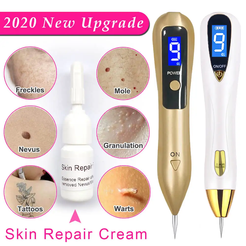 Laser Mole Removal Pen Set Wart Tattoo Plasma Remover Kit Repair Skin