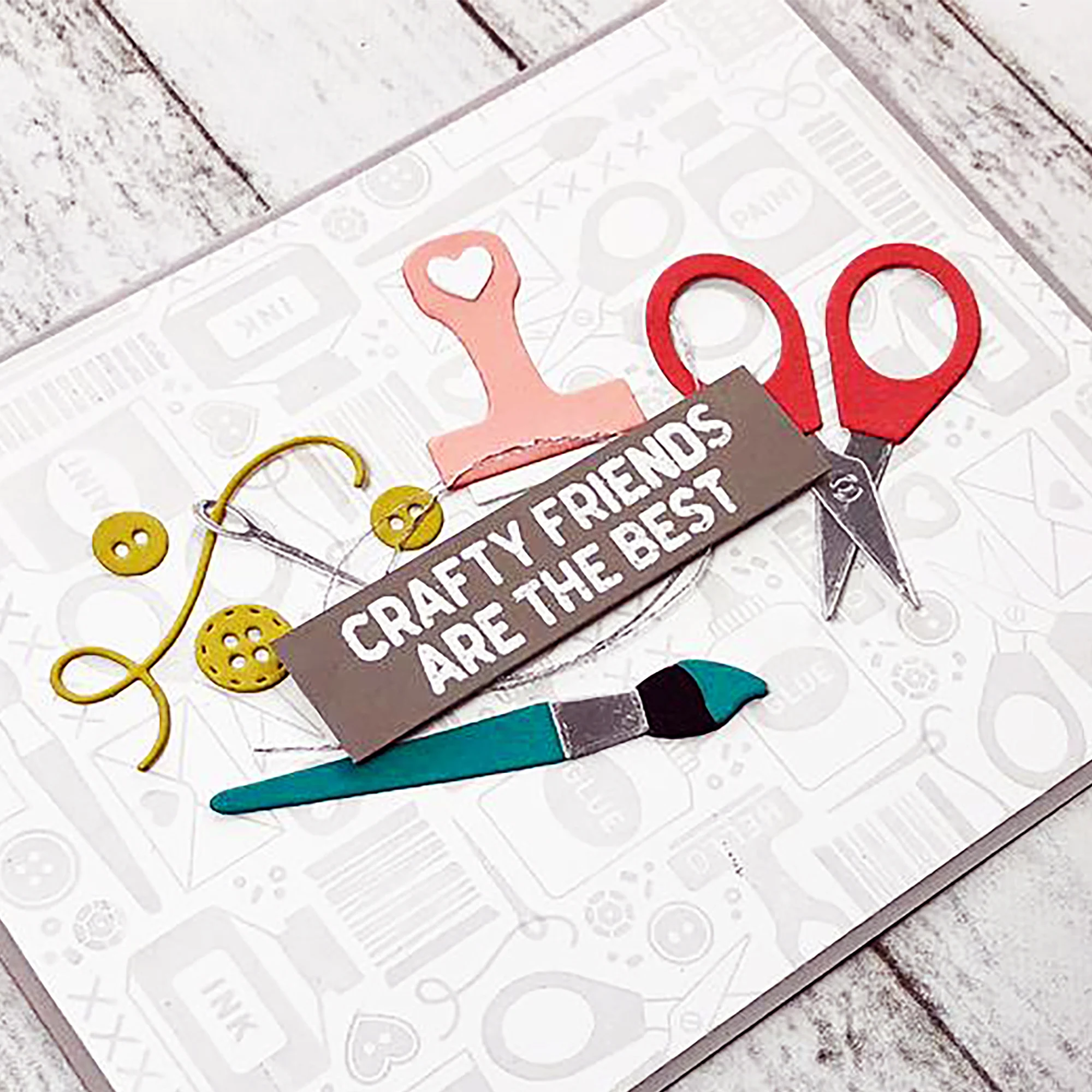 

Hand tools Cutting Dies Scissors Seal Brush Sewing Metal Molds For DIY Scrapbook Card Making Dies Cut