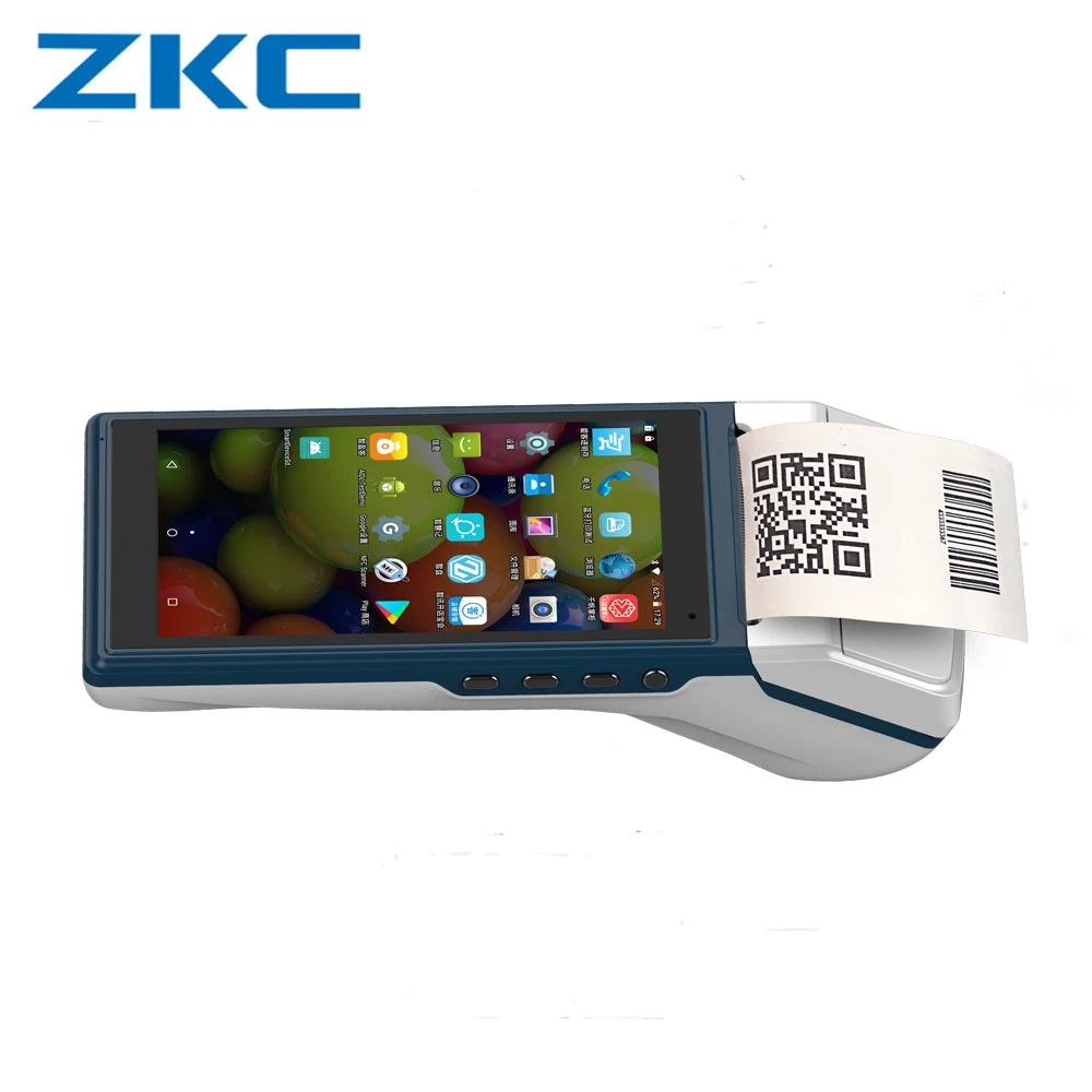 Android 7 1 PDA Themal чековый принтер портативный POS терминал Bluetooth 4 0 Wifi 4G GPS камера