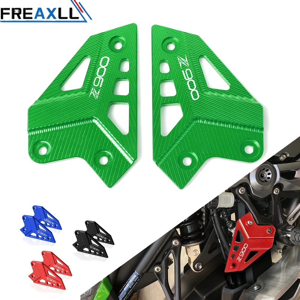 For Kawasaki Z900 Z 900 2017 2018 Motorcycle Accessories Foot Peg Heel Protection Protective Film Mount Guard Protector | Автомобили и