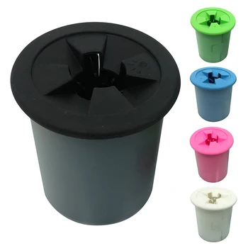 

5 Colors Pets Dog Cat Paws Washing Tool Pet Portable Cleaning Foot Cup With Soft Silicone Brush For Kitten Dog Pet Supplies New