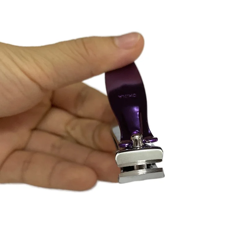 LIZY Purple Nail Art Clipper Carbon Steel Pedicure Scissors Trimmer Nails Cuticle Clipper Manicure Edge Cutter Scissor Nail Tool