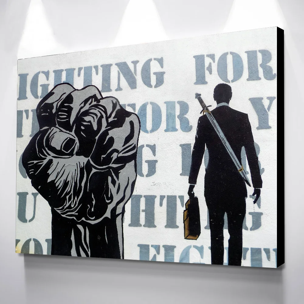 Настенный постер лозунг победы Картина на холсте Постер декоративные картины