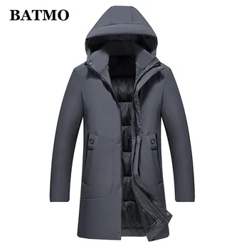 

BATMO 2019 new arrival winter high quality hooded parkas men,men's winter hooded jackets HLF8805