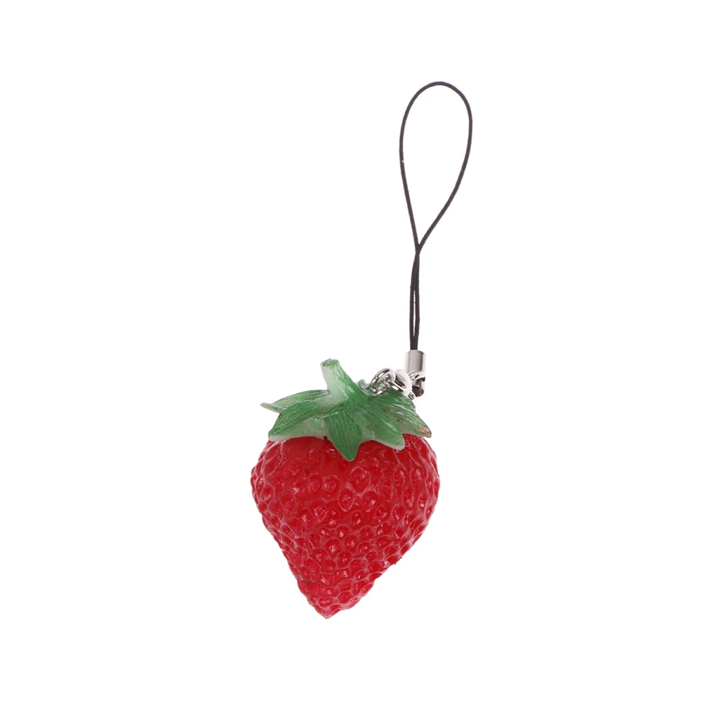 Мини брелок для ключей с фруктами арбуз клубника банан виноград|bag keychain|fruit