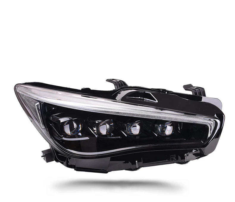 Ar Стайлинг для Infiniti Q50L все фары U angel eyes DRL для Infiniti Q50L полный светодиодный фонарь