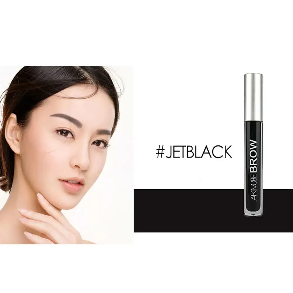 JETBLACK Бренд, макияж, гель для бровей, кофейный, черный, коричневый цвет, гель для бровей, водостойкая краска, тени для бровей, набор для бровей - Цвет: JETBLACK