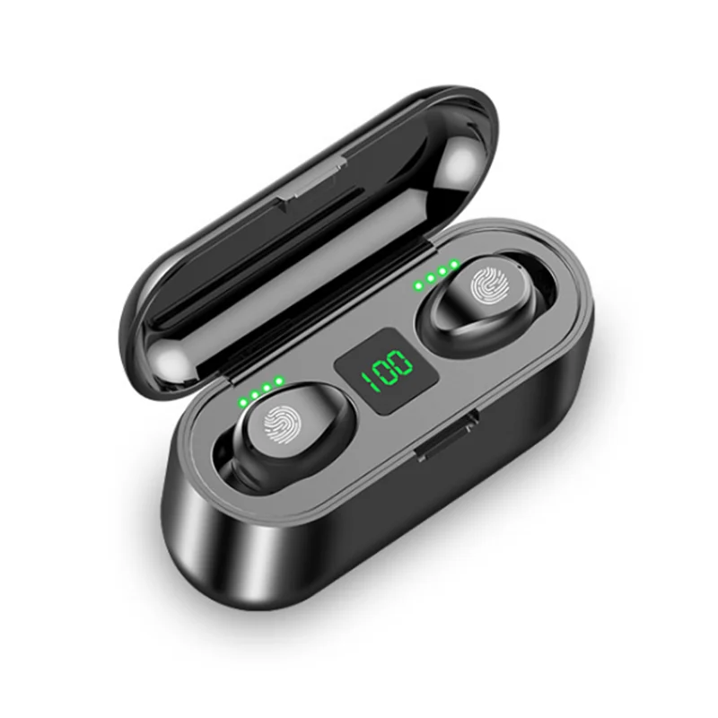 

Wireless Earphone Bluetooth V5.0 TWS Wireless Bluetooth earphone LED Display With 2000mAh Power Bank Headset With Microphone