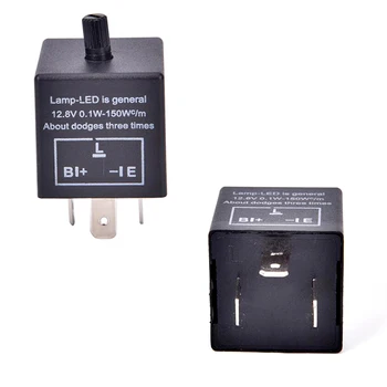 

1PCS 12V 3-Pin LED Adjustable Car Flasher Flash Relay For Turn Signal Light CF13