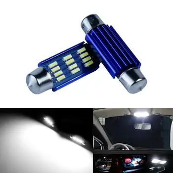 

ANGRONG 2x C5W White LED 41mm Rear Interior Trunk Footwell Number Plate Light Bulb Error Free