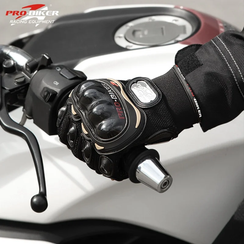 Touchscreen Pro-Biker Full Finger Gloves Men Street Motorcycle Dirt Bike Driving