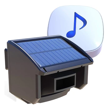 

Solar Driveway Alarm System 1/4 Mile Long Range Outdoor Motion Sensor Detector