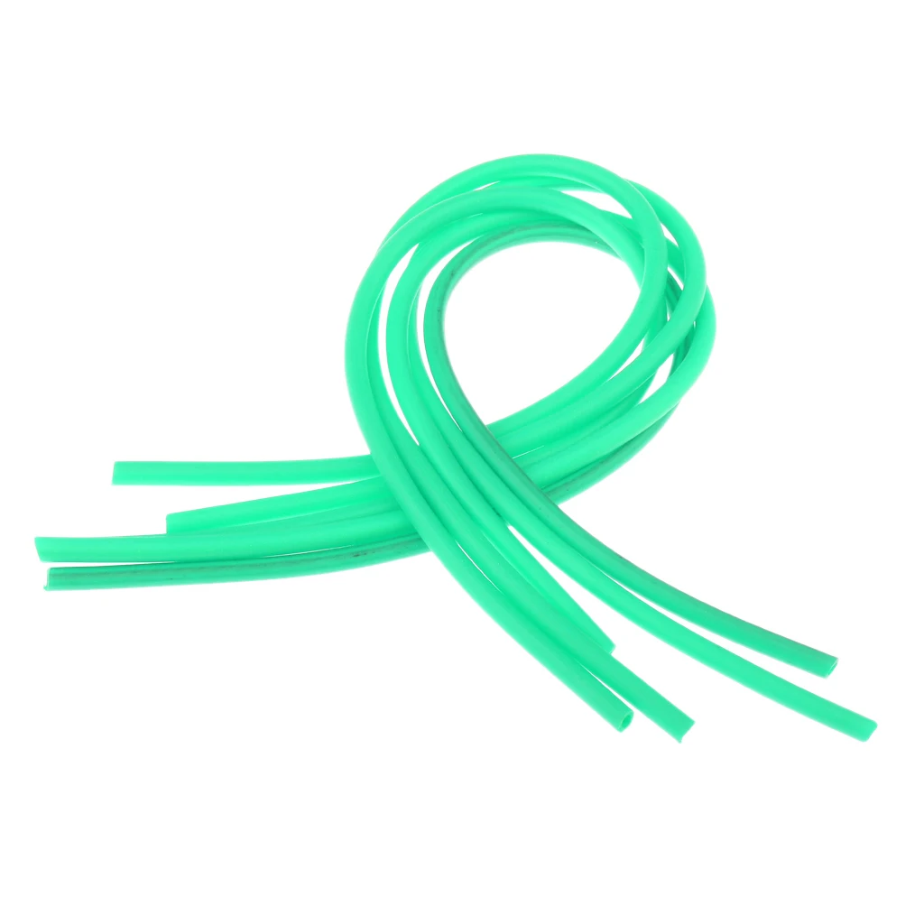 5Pcs 38.5cm Silicone Tube Hair Rigs Deep Drop Fly Tying Material Nymph Worm Skin Fishing Rig Sleeve Fishing Tackles