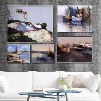 

Home Decoration Print Canvas Picture Wall Art Paintings Oil Unframed Drawings Rural landscape painting