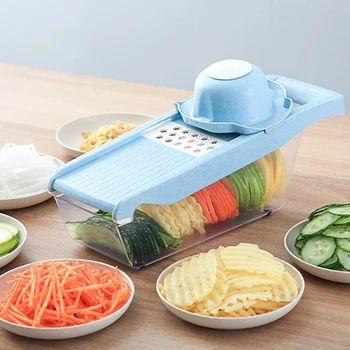 

Julienne Slicer Vegetable Cutter Multifunction Kitchen Slicer Vegetable Chopping Cookers Set Safety Holder With Kitchen Utensils