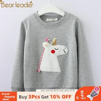 

Bear Leader Girls Cartoon T-Shirts 2020 New Spring Fashion Casual Girl Cute Autumn Clothing Long Sleeve Kids Clothes for 3 7Y