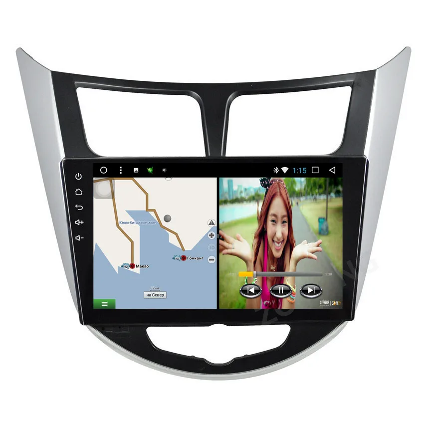 Best PIP Octa Core 2+32Gb for Hyundai Solaris Accent CAR radio multimedia video player CAR gps navigation Android 8.1 autoradio WIFI 26