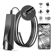

NEW 4.9mm Dual Lens Wireless Endoscope 1080P Scope Camera with 6 LED Lights Snake Inspection Camera for Android & iOS Phone
