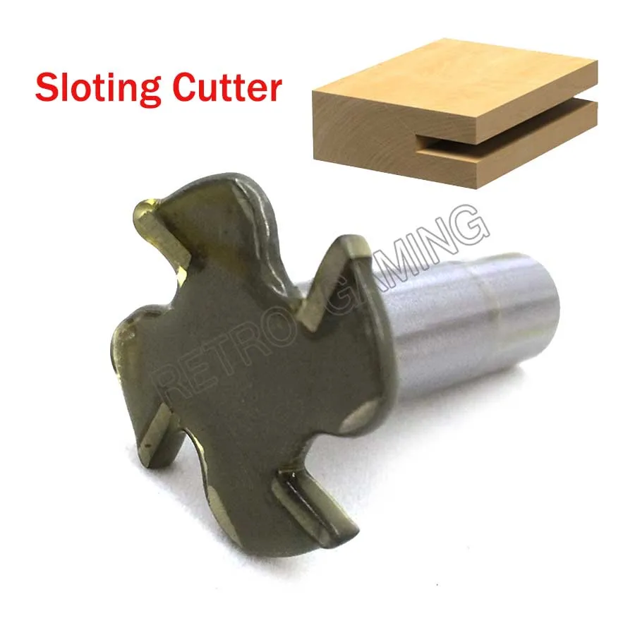 2.5mm "T" Type Biscuit Joint Slot Cutter Jointing/Slotting Router Bit Cutter for Arcade Game Wooden cabinet machine T-molding