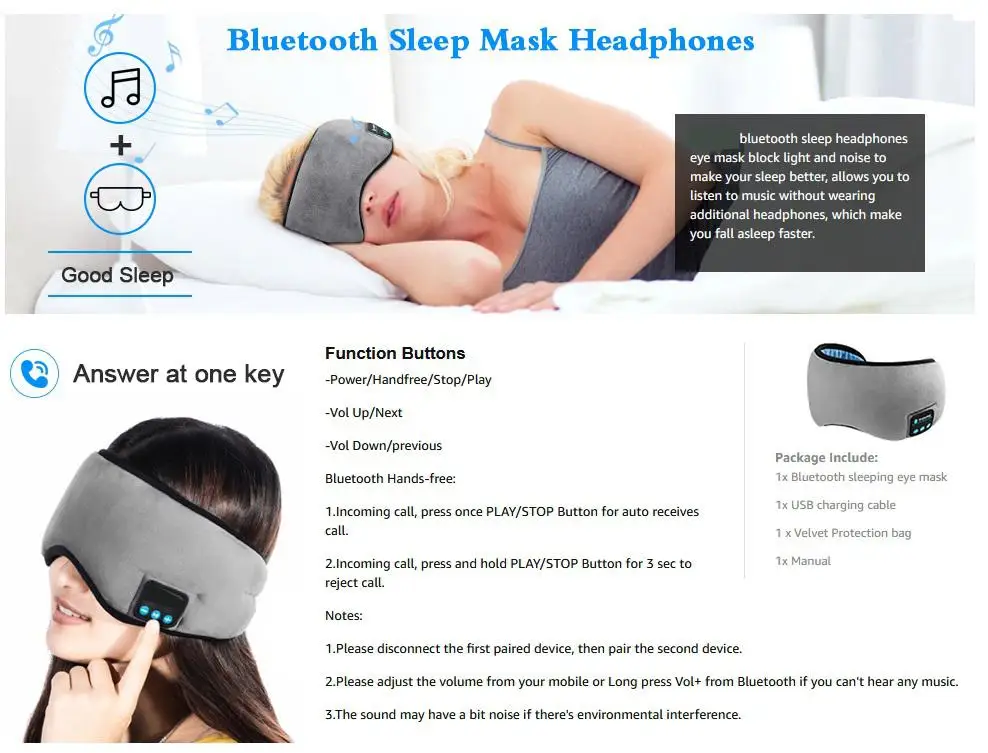 TWISTER. CK маска для сна с Bluetooth Беспроводная Bluetooth маска для сна Наушники дорожные тени для глаз со встроенными динамиками микрофон