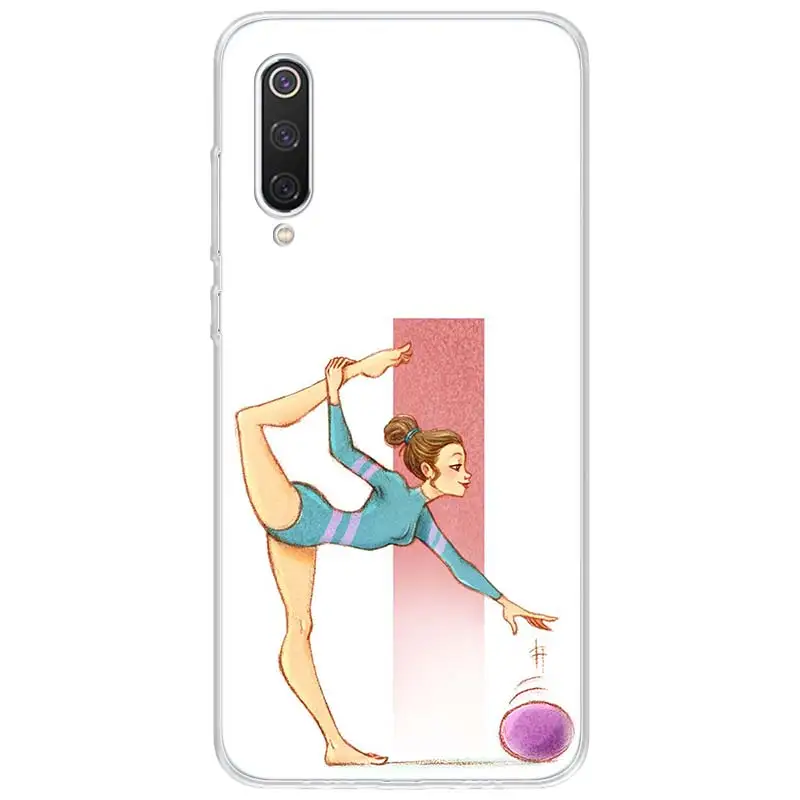 Люблю гимнастика силуэт спортивный чехол для телефона Redmi 4 4A 4X 5 5A 6 6A 7 Y3 7A 8 K20 K30 S2