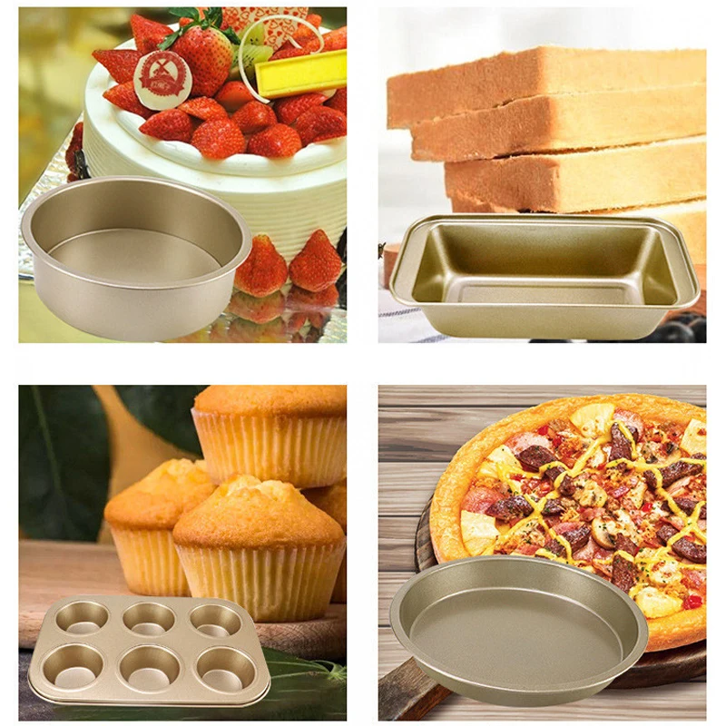 5Pcs/Set Baking Combination Tool Set Household Cake Mold Toast Pizza Making DIY Bakeware Mold Pallet Mould форма для выпечки