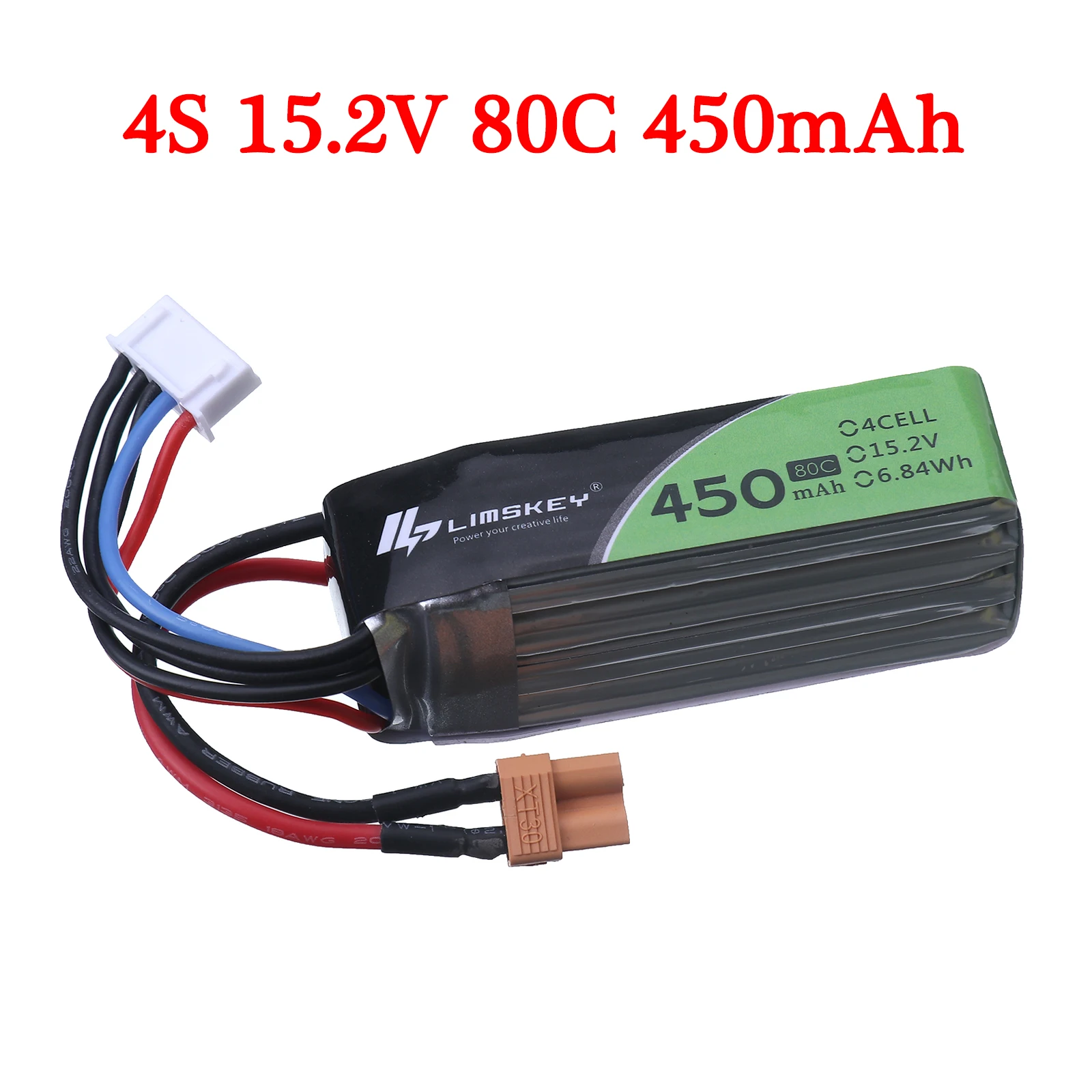 4S 15 2 V 450MAH 80C LiHV XT30 штепсельная Вилка для внутреннего беспилотного летательного
